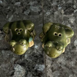 Ceramic Frog Salt and Pepper Shakers
